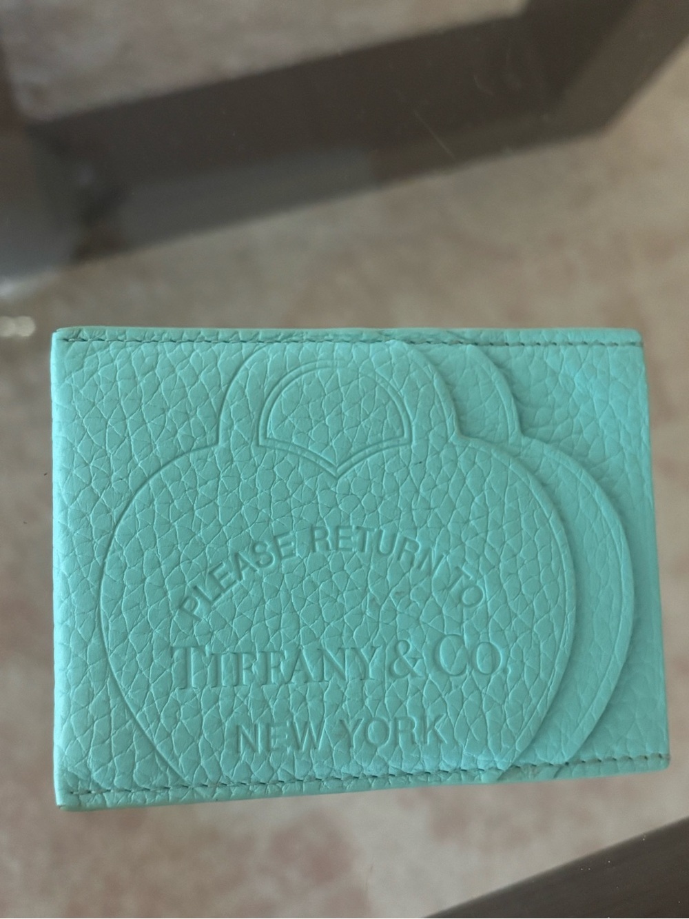 Tiffany & Co. return to Tiffany heart card holder
